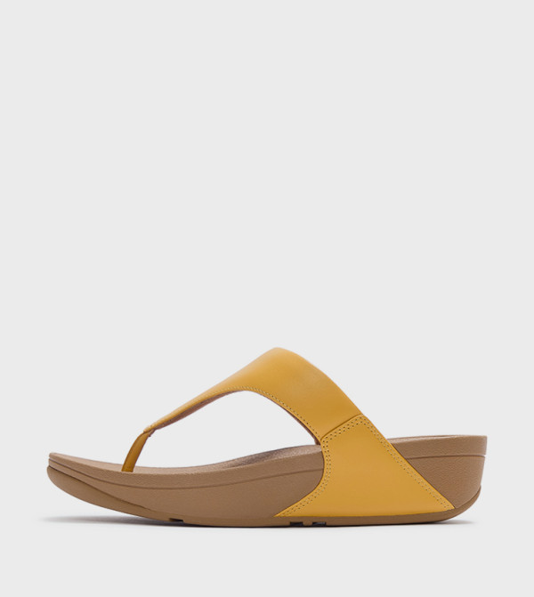 LULU Leather Wedge Sandals