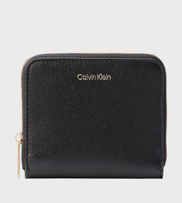 Logo Detail Zip Around Mini Wallet
