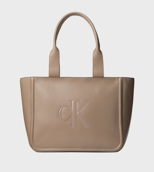 Logo Embossed Tote Bag