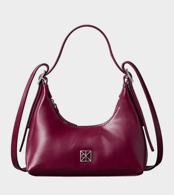 Logo Detail Emblem Shoulder Bag