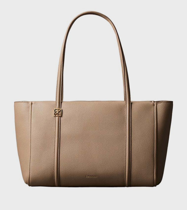 Monogram Detail Tote Bag