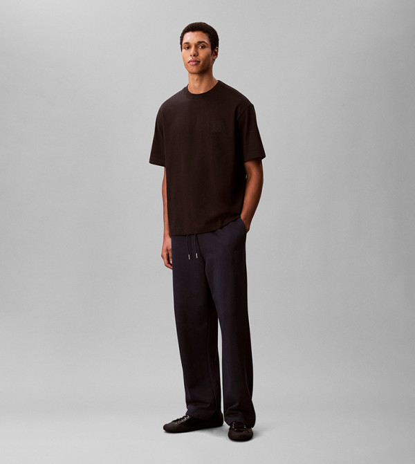 Solid Elastic Waist Sweatpants