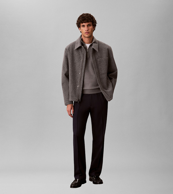 Seam Detail Straight Fit Pants