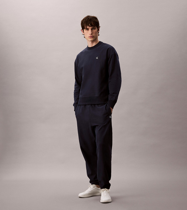 Logo Embroidered Elastic Waist Joggers