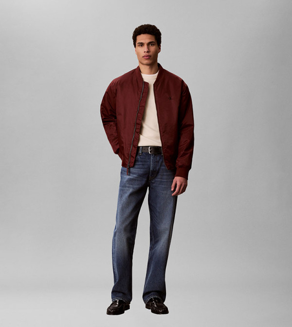 Monogram Zip Through Bomber Jacket