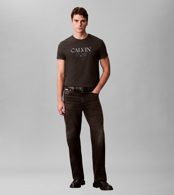 Logo Printed Crew Neck T-Shirt