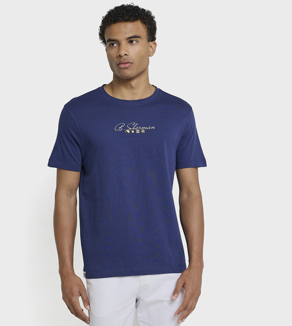 Printed Crew Neck Cotton T-Shirt