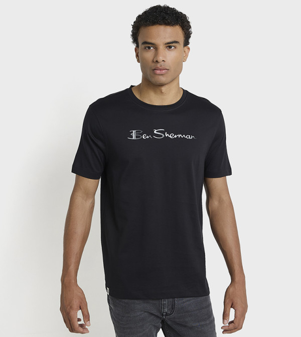 Printed Crew Neck Cotton T-Shirt