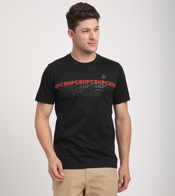 Logo Printed Crew Neck T-Shirt