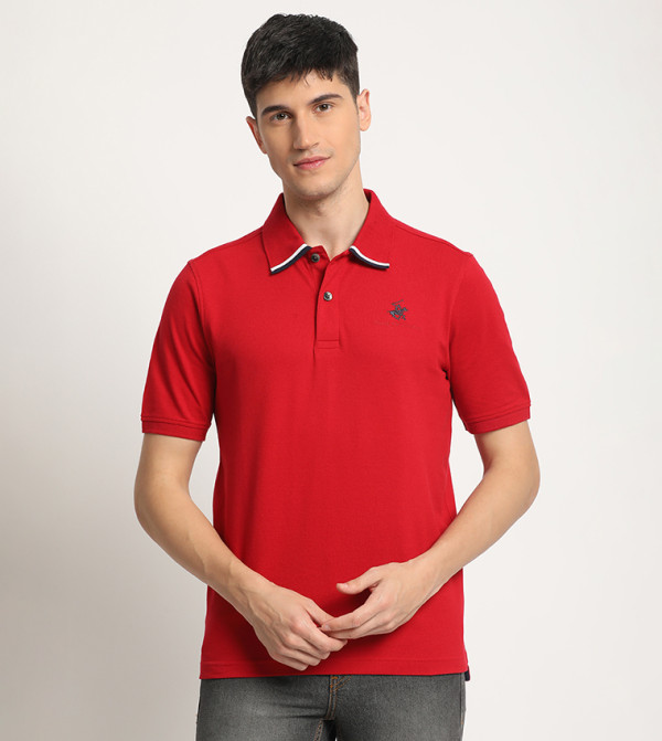 Logo Embroidered Polo T-Shirt