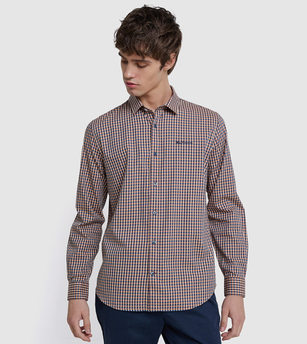 Classic Vichcy Checkered Long Sleeves Shirt