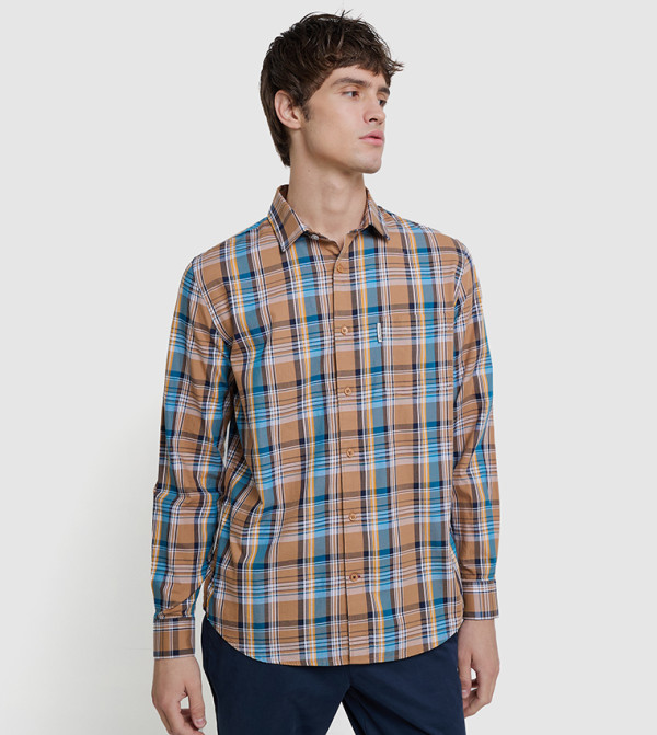 Plaid Long Sleeves Shirt