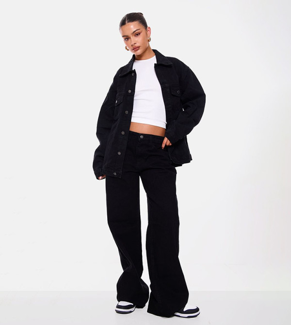 Washed Low Rise Faded Boyfriend Jeans