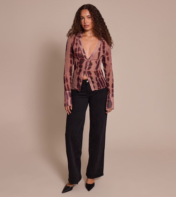 Tall Washed Wide Leg Jeans