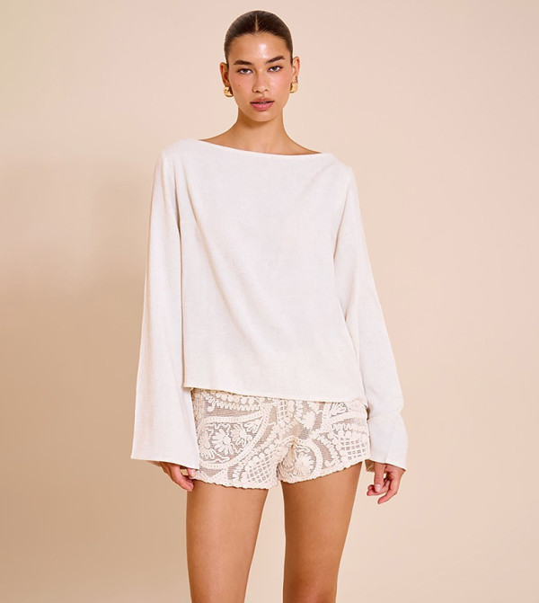 Lightweight Long Sleeves Oversized Top