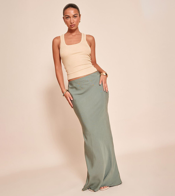 تنورة ماكسي تينسيل بيسك