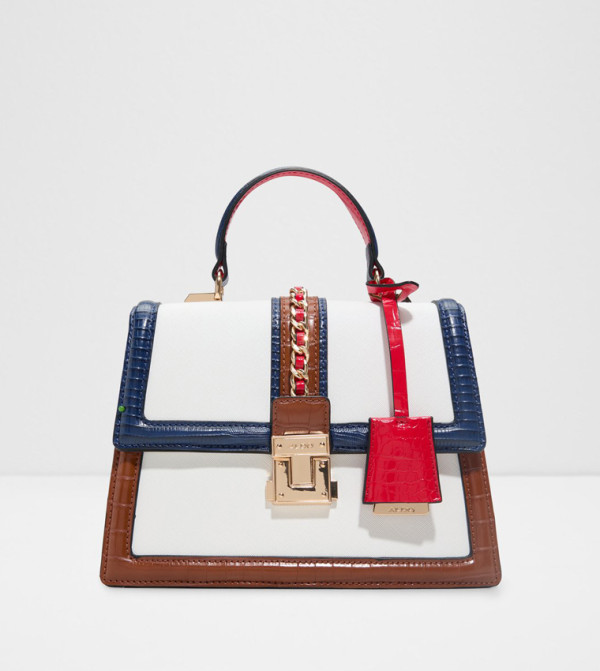 MARTISSA Color Block Top Handle Bag