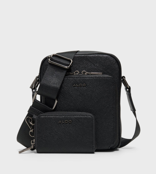 MAXIMILIAN Textured Reporter Bag with Coin Pouch