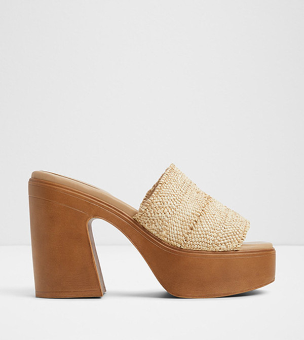 MAYSEE Open Toe Block Heel Sandals