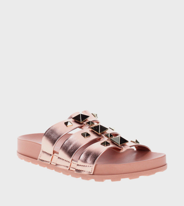 DANE Metal Accent Flatform Sandals