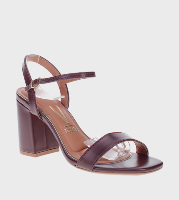 AARA Ankle Strap Block Heel Sandals