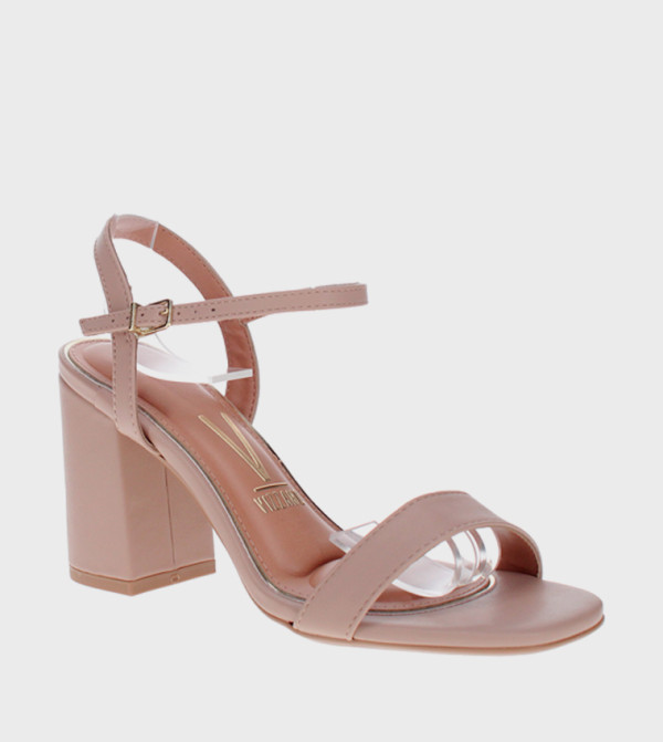 NIX Ankle Strap Block Heel Sandals