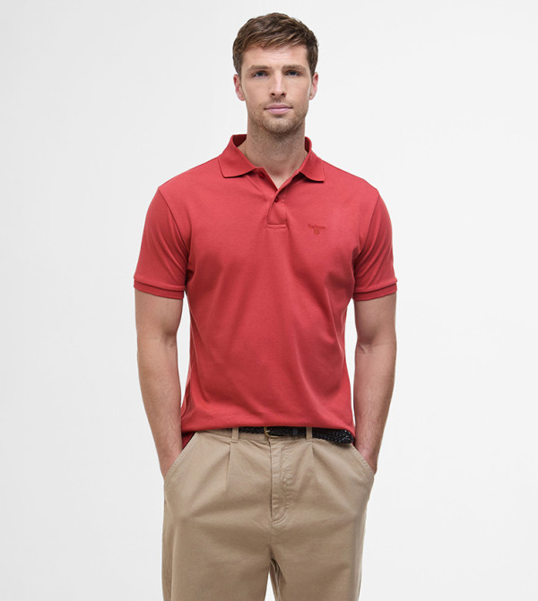 Logo Embroidered Hylton Polo T-Shirt