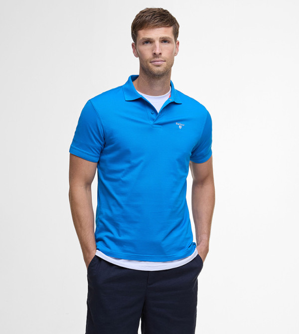 Logo Embroidered Short Sleeves Polo T-Shirt