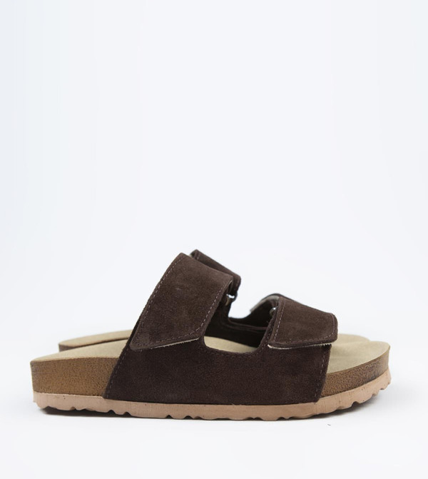 VINA Genuine Leather Velcro Comfort Sandals