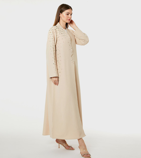 Barbie Crepe Embellished Abaya