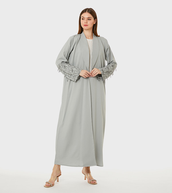 Korean Nida Hand Embellished Abaya