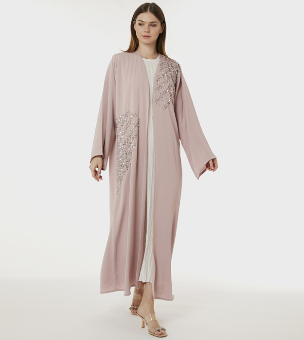 Korean Nida Hand Embellished Abaya