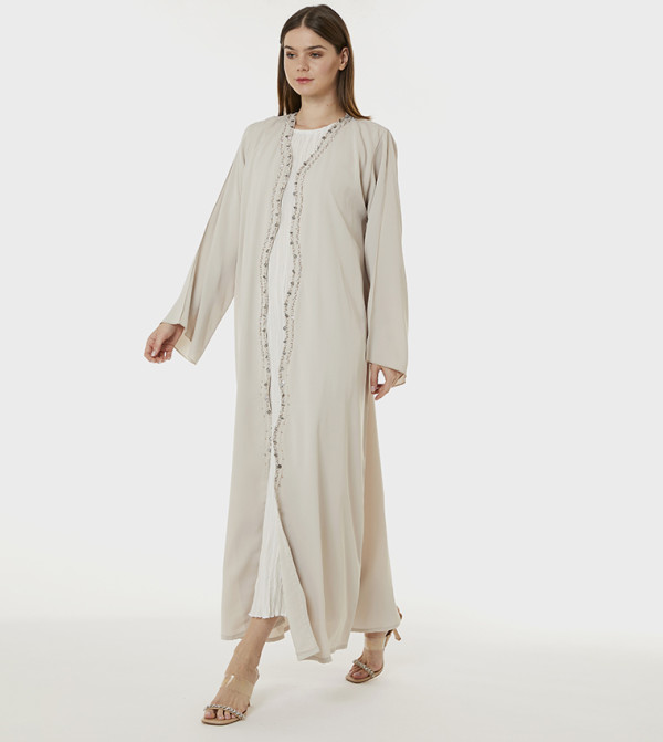 Korean Nida Hand Embellished Abaya