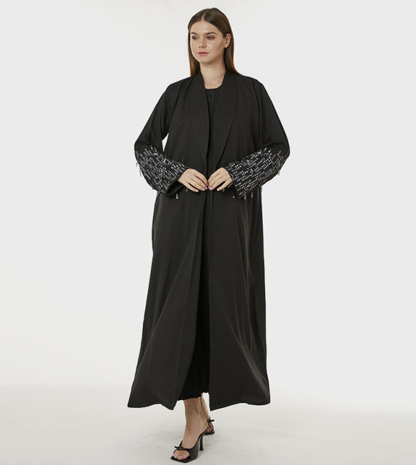 Indonesian Crepe Hand Embellished Abaya