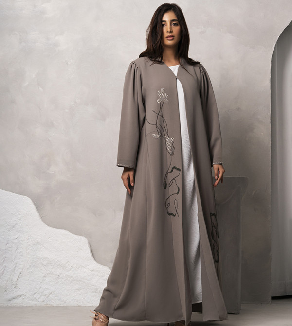 Embellished Long Sleeves Abaya