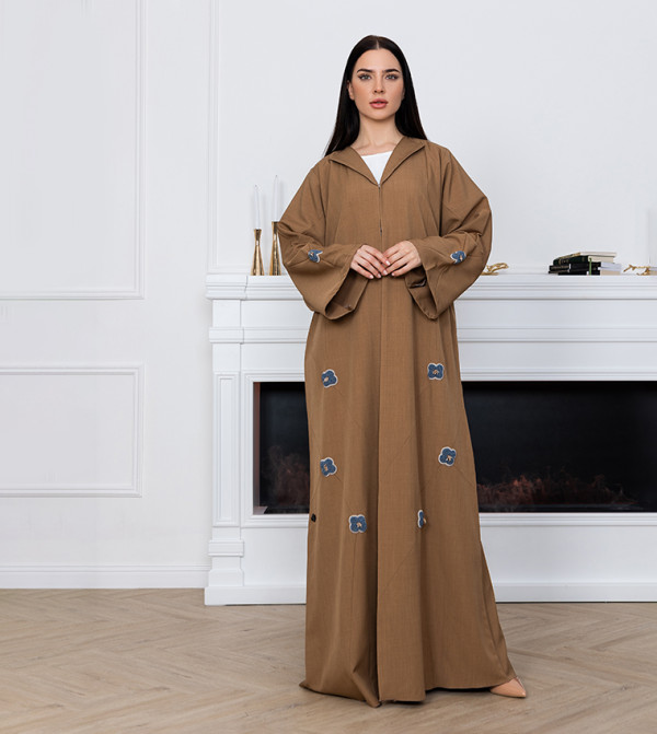 Embellished Flared Sleeves Abaya