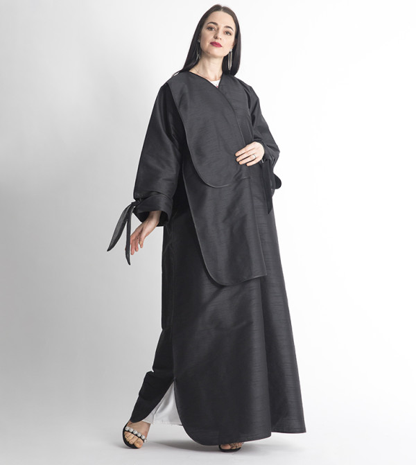 Long Sleeves V-Neck Abaya