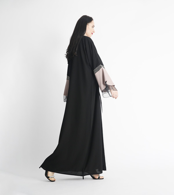 Long Sleeves V-Neck Abaya