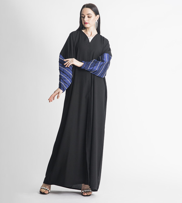 Long Sleeves V-Neck Abaya
