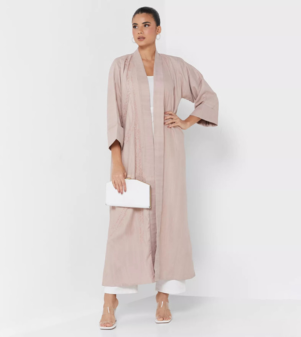 Long Sleeves Embellished Abaya