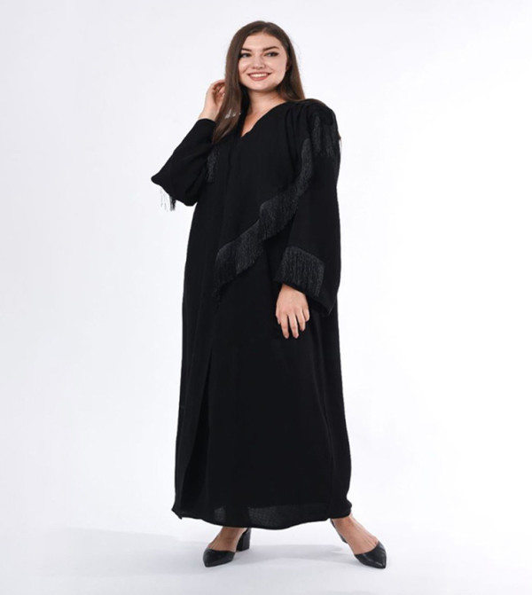 Fringed Casual Abaya