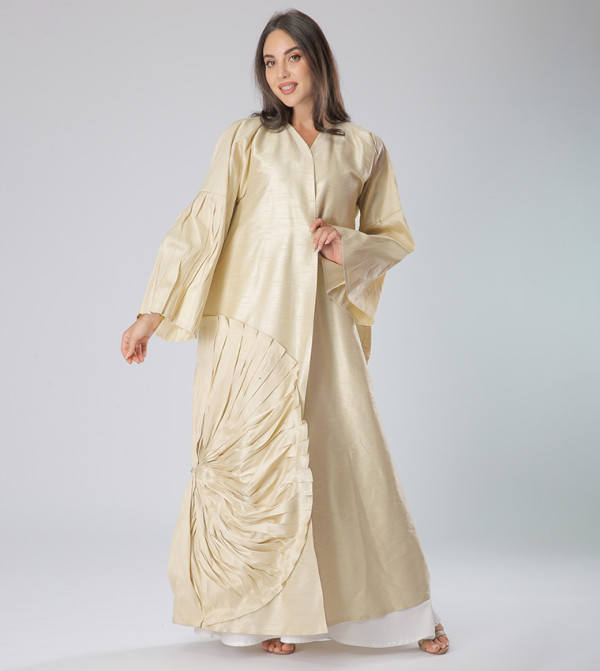 Long Sleeves V-Neck Abaya