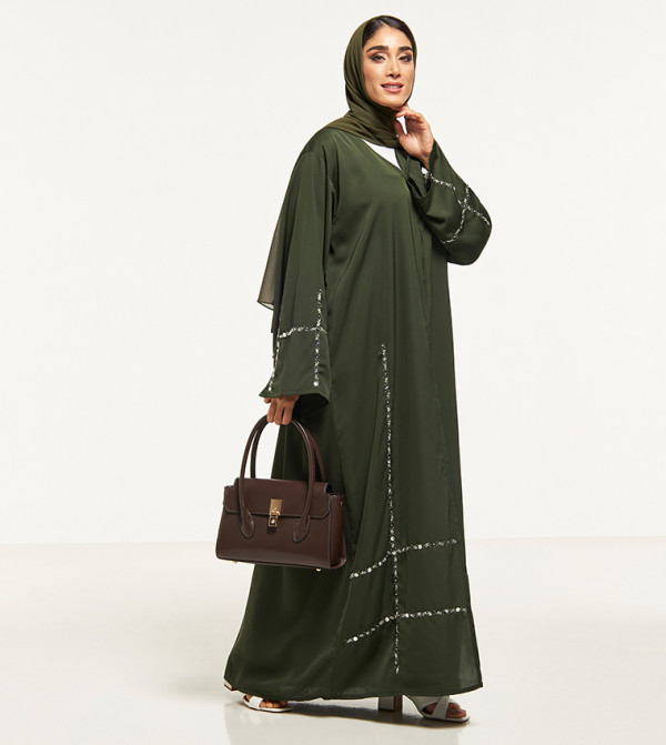 Embellished Abaya with Sheila