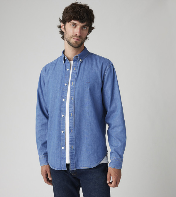 Button-Down Denim Shirt