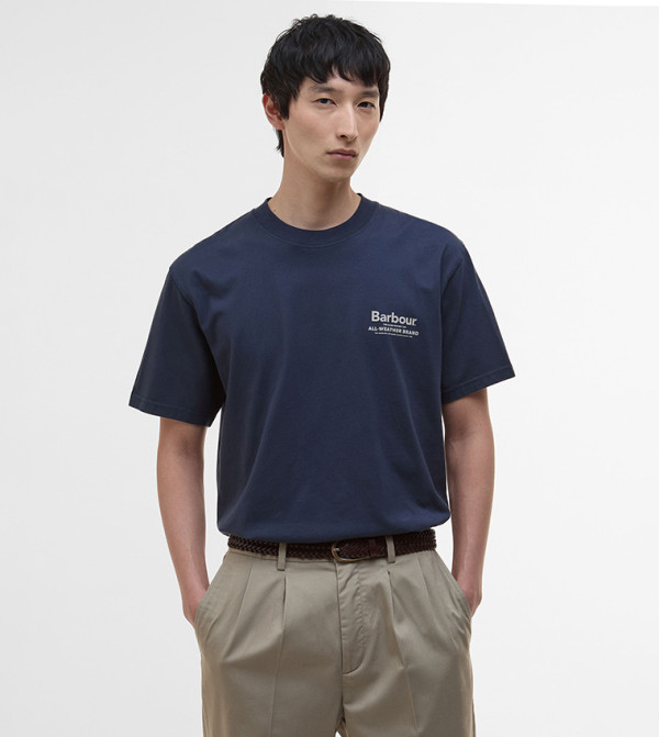 Logo Printed Crew Neck Oversized T-Shirt