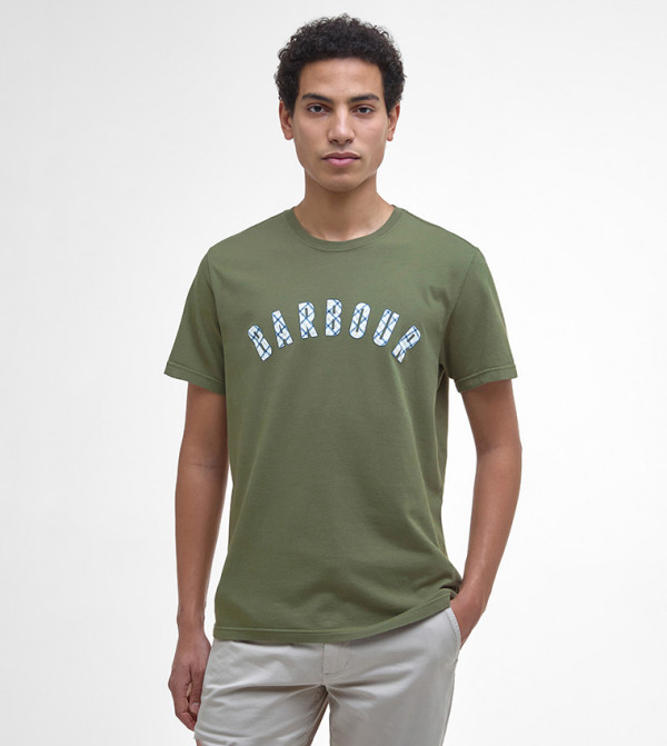 تيشيرت بطبعة تارتان