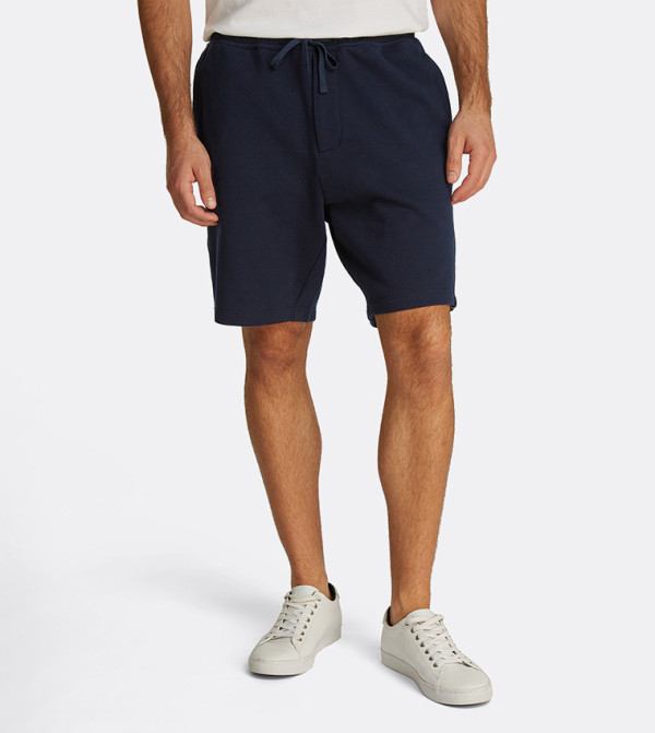 Drawstring Waist Sweat Shorts