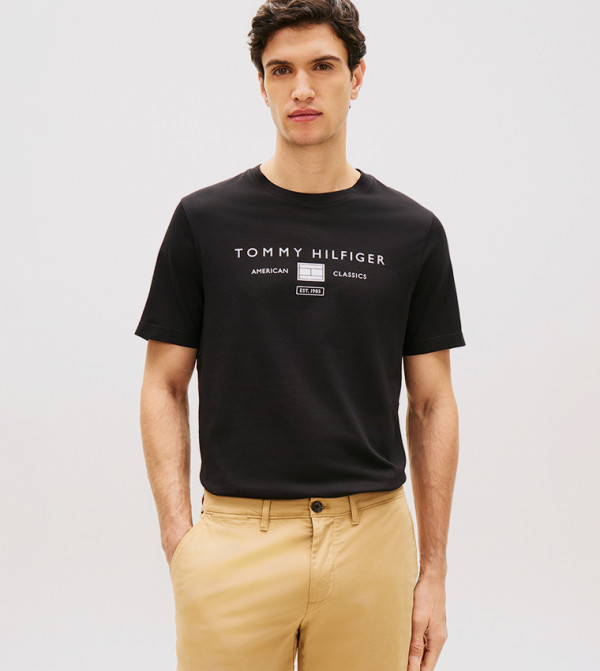 Logo Printed Crew Neck T-Shirt