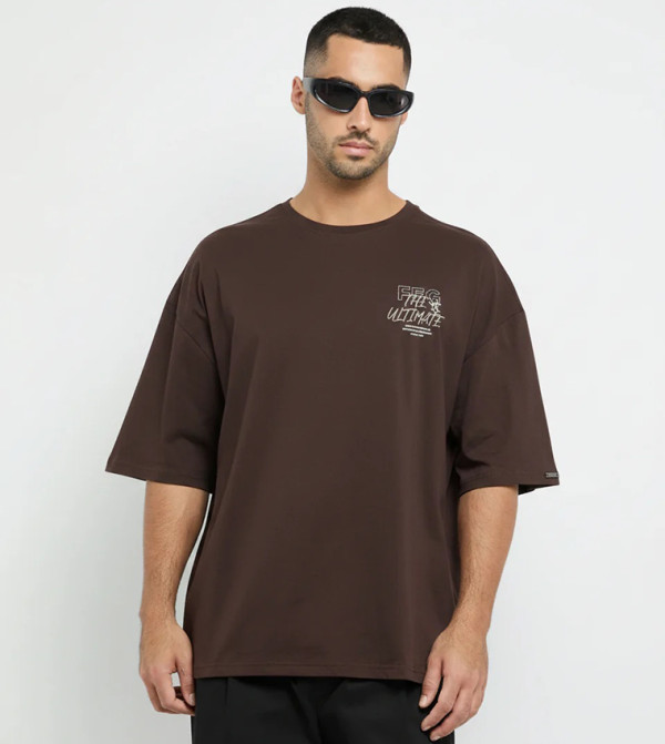 Printed Crew Neck Active T-Shirt