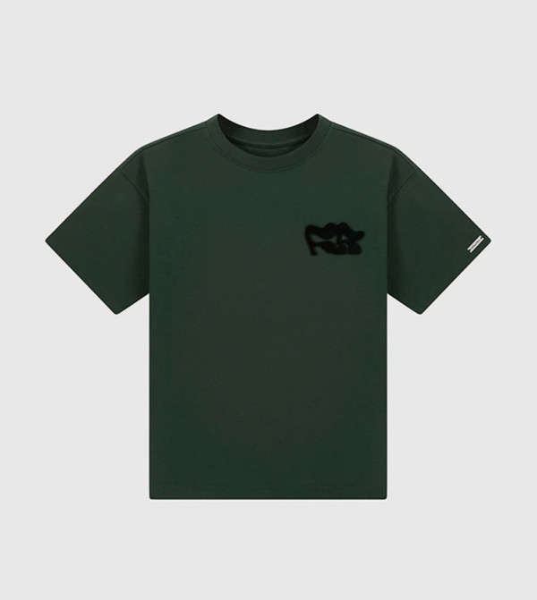 Logo Embroidered Crew Neck T-Shirt